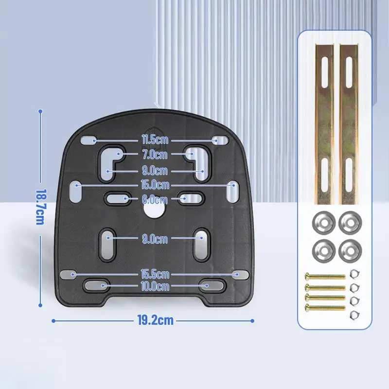 Motorcycle Trunk Plate Sturdy Motorcycle Top Case Plate Solid Top Box Generic Trunk Accessories PP Bottom
