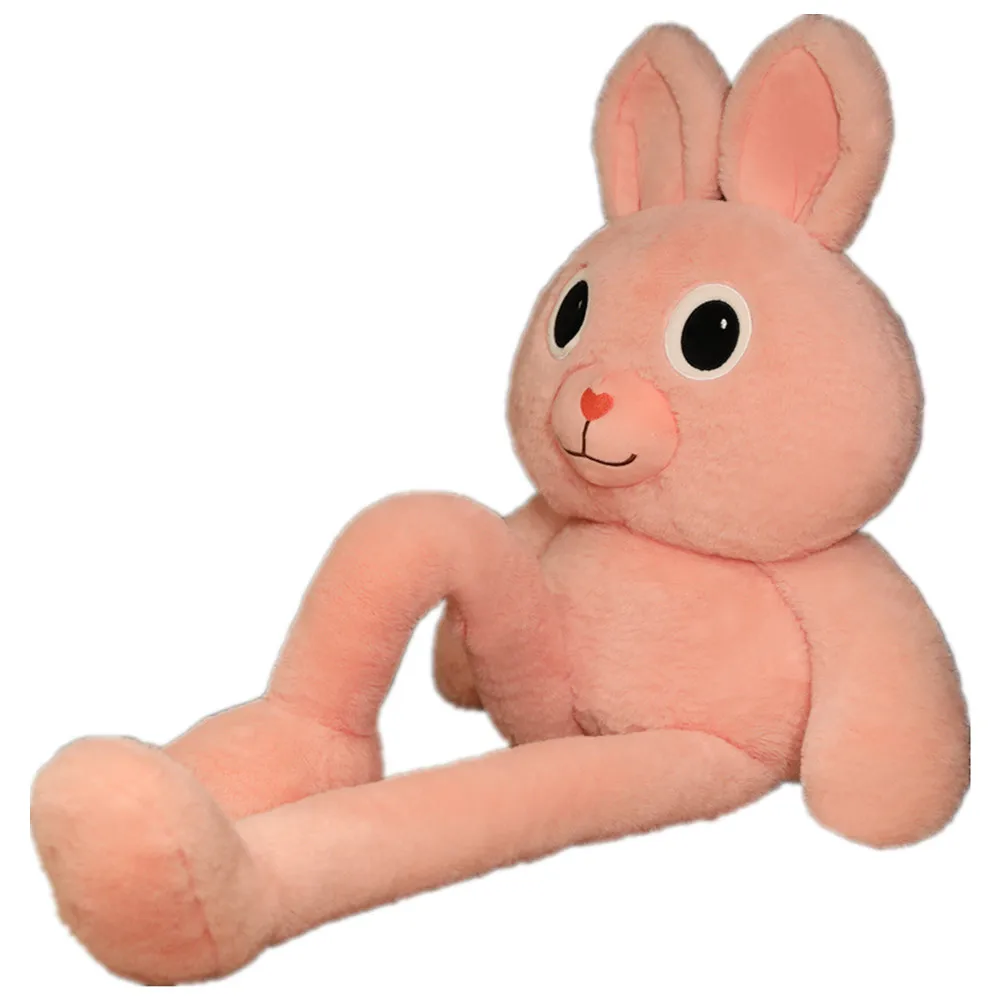 

100cm Creative Internet Explosion Pull Ears Short Leg Rabbit Plush Doll Pillow Decoration Birthday Gift Christmas Kid Girlfriend