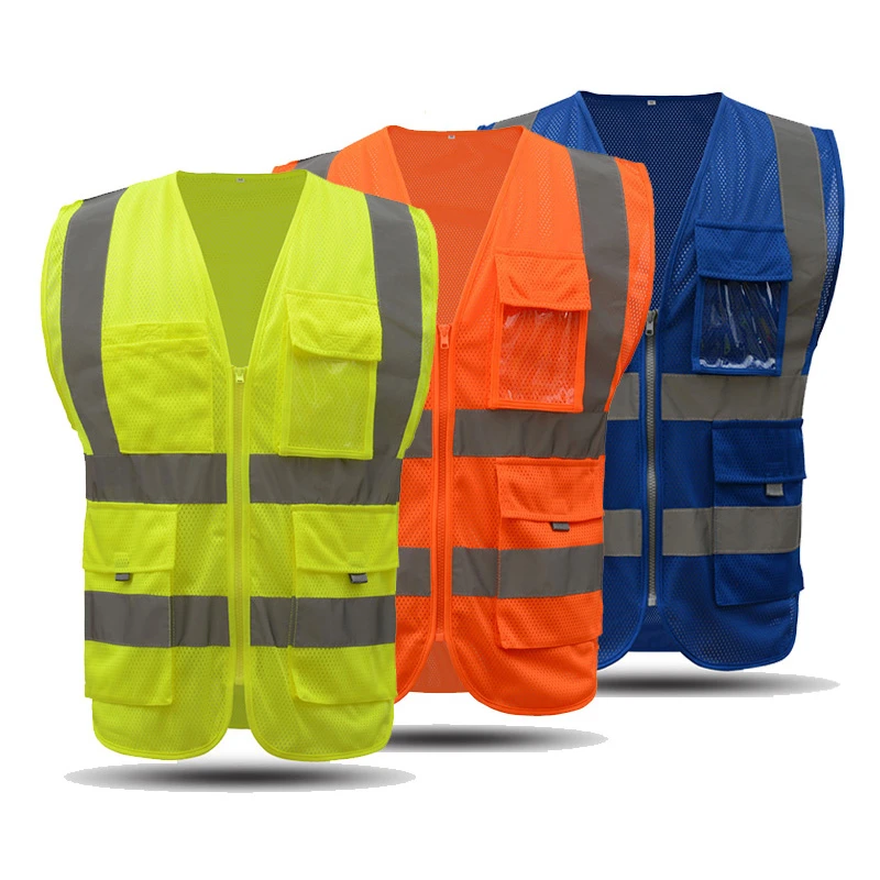 PERSONALISED HI VIZ TWO TONE ZIP VEST MOTORCYCLISTS POCKETS & ID HIGH VIS NEW PERSONALISED HI VIZ TWO TONE ZIP VEST MOTORCYCLISTS POCKETS & ID HIGH VIS NEW
