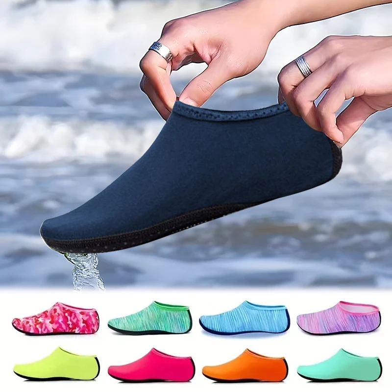 Schnelltrocknende Wassersocken für Herren und Damen, faltbare, tragbare Strandsocken, Strandschuhe, rutschfest, verschleißfest, bequem – Detail 1