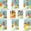 1PC electric juicer orange juice juicer USB rechargeable citrus lemon juicer wireless fruit blender automatic fresh juicer 3