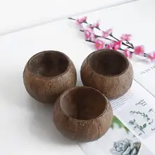 Candle Holder Bowl Coconut Bowl Safe Food Container  Coconut Shell Photo Props