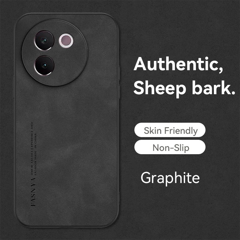 Luxurious Frosted Leather Phone Case with Silicone Protection and Heat Dissipation