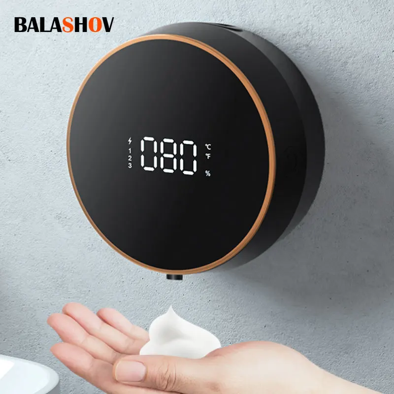 

Автоматический дозатор жидкого мыла с бесконтактным датчиком, пеногенератор с дисплеем температуры, перезаряжаемый диспенсер для дезинфицирующего средства для рук