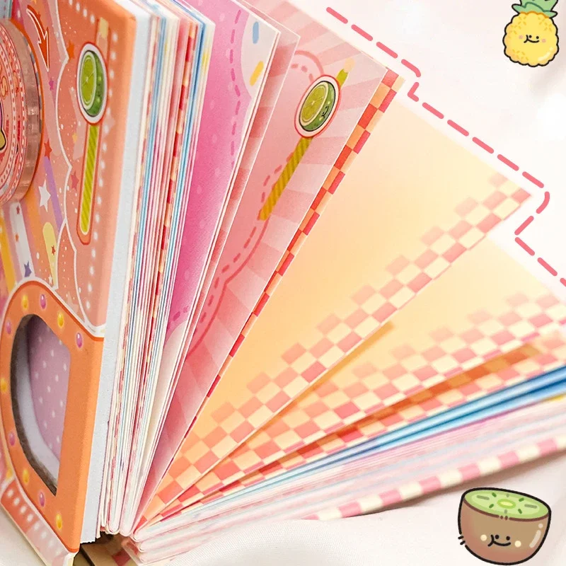 Creative Fruit Twisted Egg Organ Book High Value Full-color Cute Notepad DIY Cartoon Students Portable Notebook 4