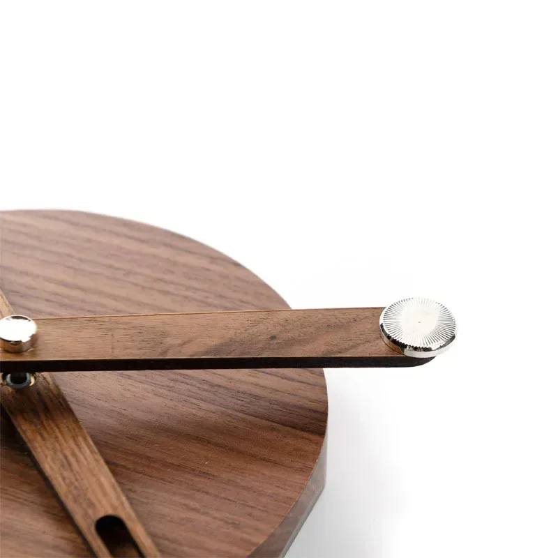 Solid Wood Wall Clock Hands Round DIY Walnut Wood Clocks Dial Modern Big Needles Spain Pointer Silent Watches Accessories wall clock