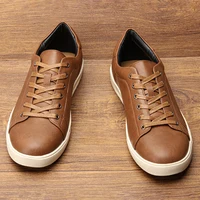 Men's casual shoes 2025 brand fashion comfortable leather shoes men