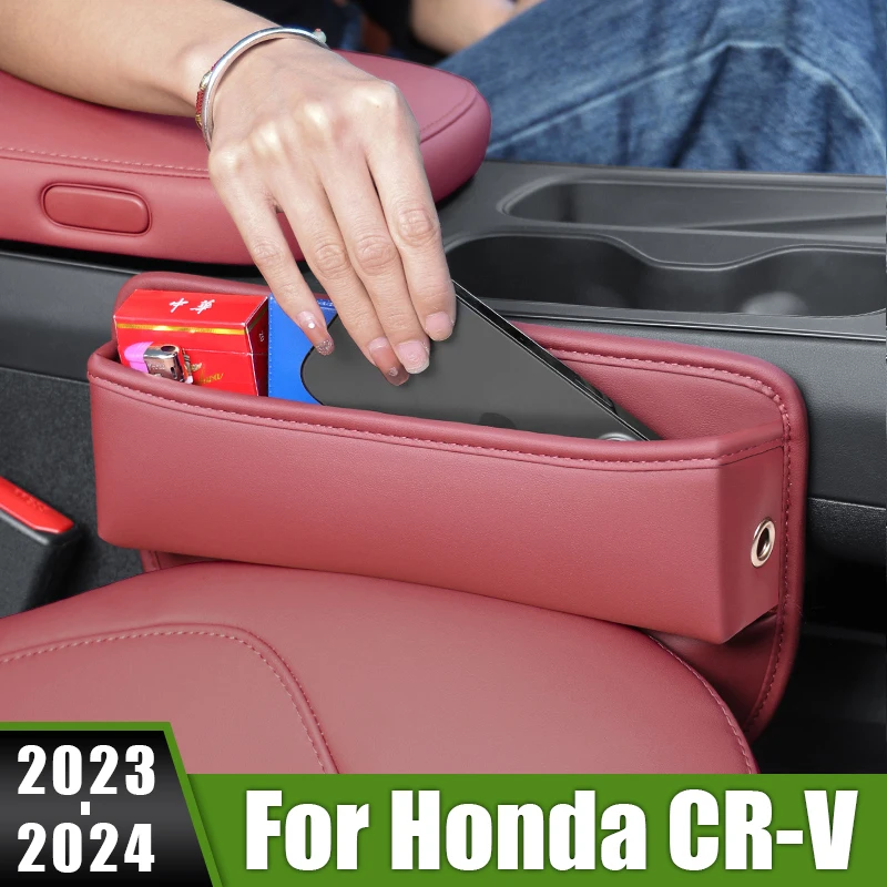 For Honda CR V CRV 2023 2024 Car Seat Crevice Slot Storage Box Built in