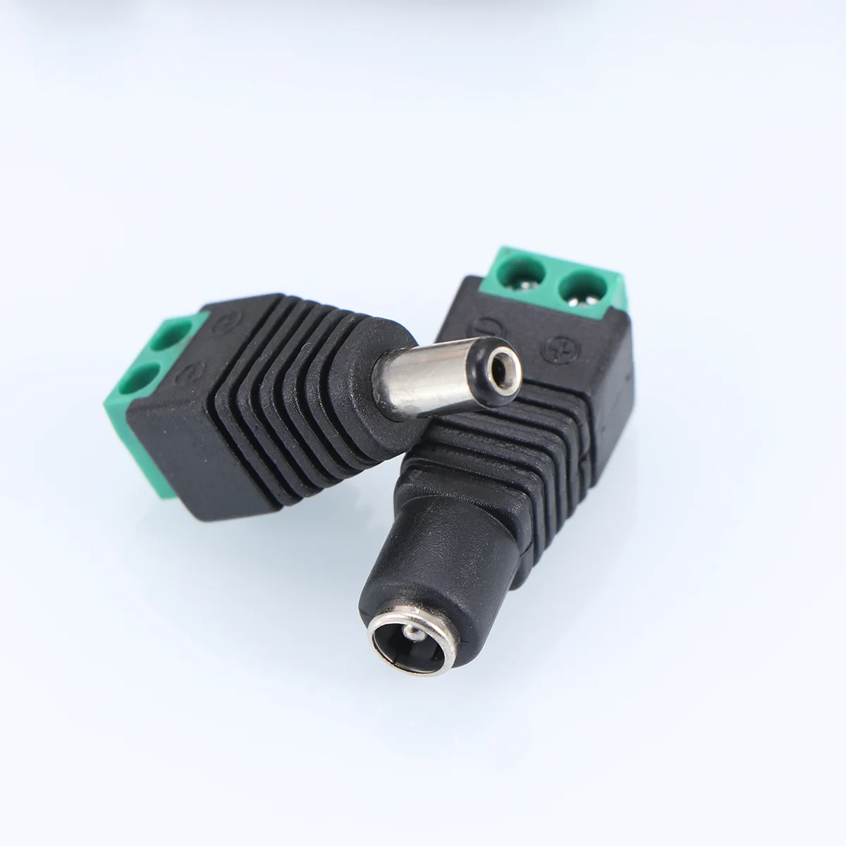 

10 Pairs of 21*55mm Male and Female DC Power Plug Jack Adapters Connectors for CCTV Camera /LED Strip Lights