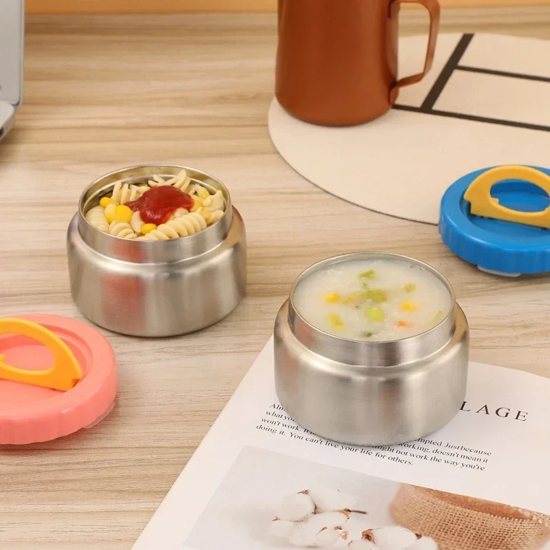 8oz Soup Thermo Wide Mouth Vacuum Insulated Food Jar for Hot&Cold Food, Leak Proof Stainless Steel Kids Lunch Container for Scho 6