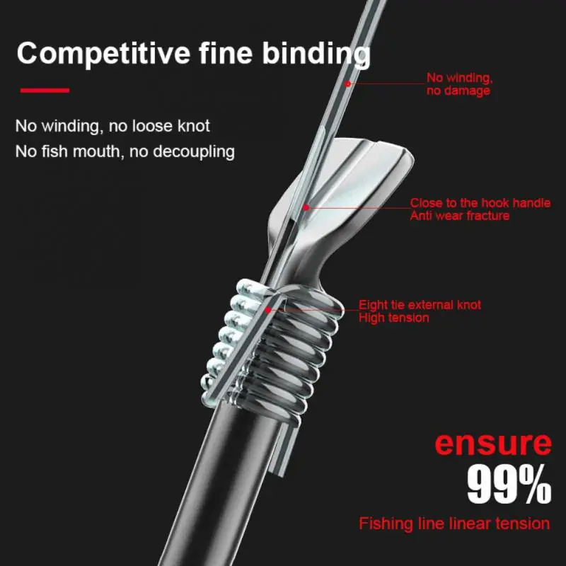 

Hooking Device Tea/red 2023 Portable New Fishing Hook Tier Machine Fishing Tools Hook Binding Device Electric Tie Hook Abs