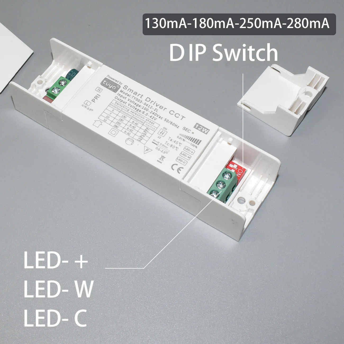 Selectable Current 40W Zigbee LED Driver 600mA 900mA 1000mA Tuya 12W Light Smart Power Supply DIP Switch 130mA 180mA 250mA 280mA