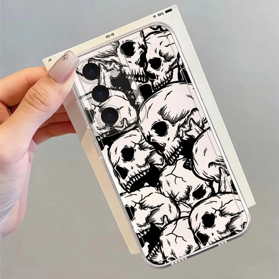 Spooky Skull Art Phone Cover Case
