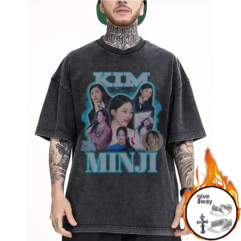 

Girl group female singer co-branded loose T-shirt celebrity celebrity custom couple short-sleeved street hip-hop style