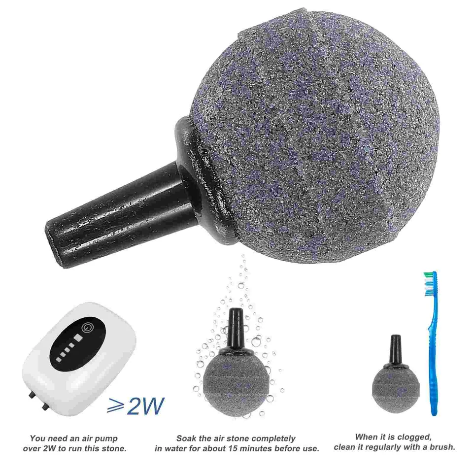 ANTOLE 4-Inch Aquarium Bubble Stone Bubble Disk Round Fish Tank Bubbler...
