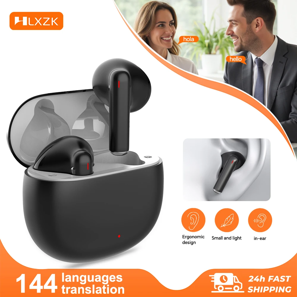 Wireless Bluetooth Earbuds with AI Translation and HiFi Stereo