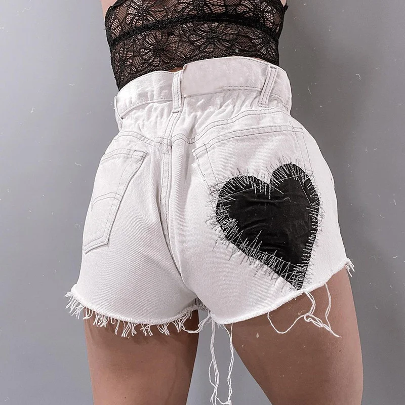 Personalized Love High Waist Pleated Shorts Women's Casual Spring Straight Leg Wide Leg Pants
