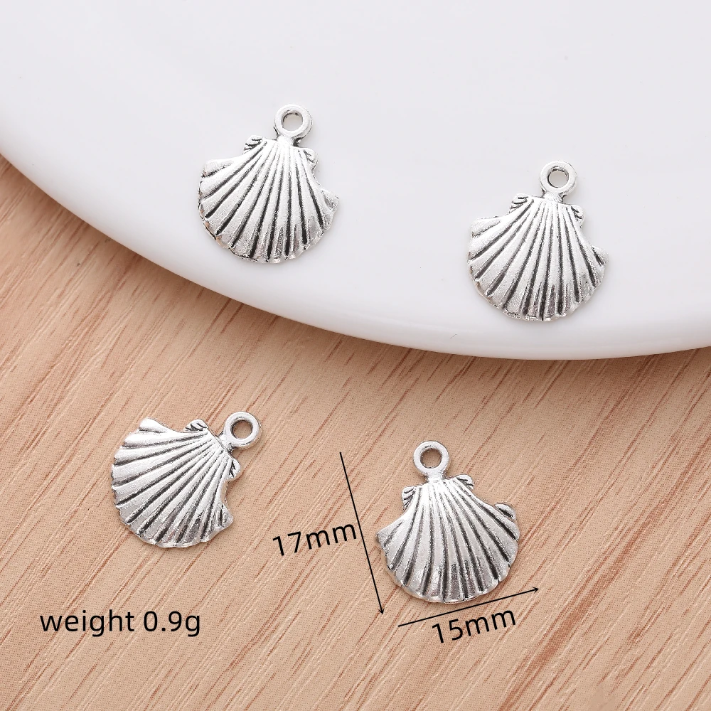 

20pcs Exquisite Vintage Seashells Charm Dangles Women's Fashion Jewelry Making Bracelet Necklace Supplies Pendant DIY Earring