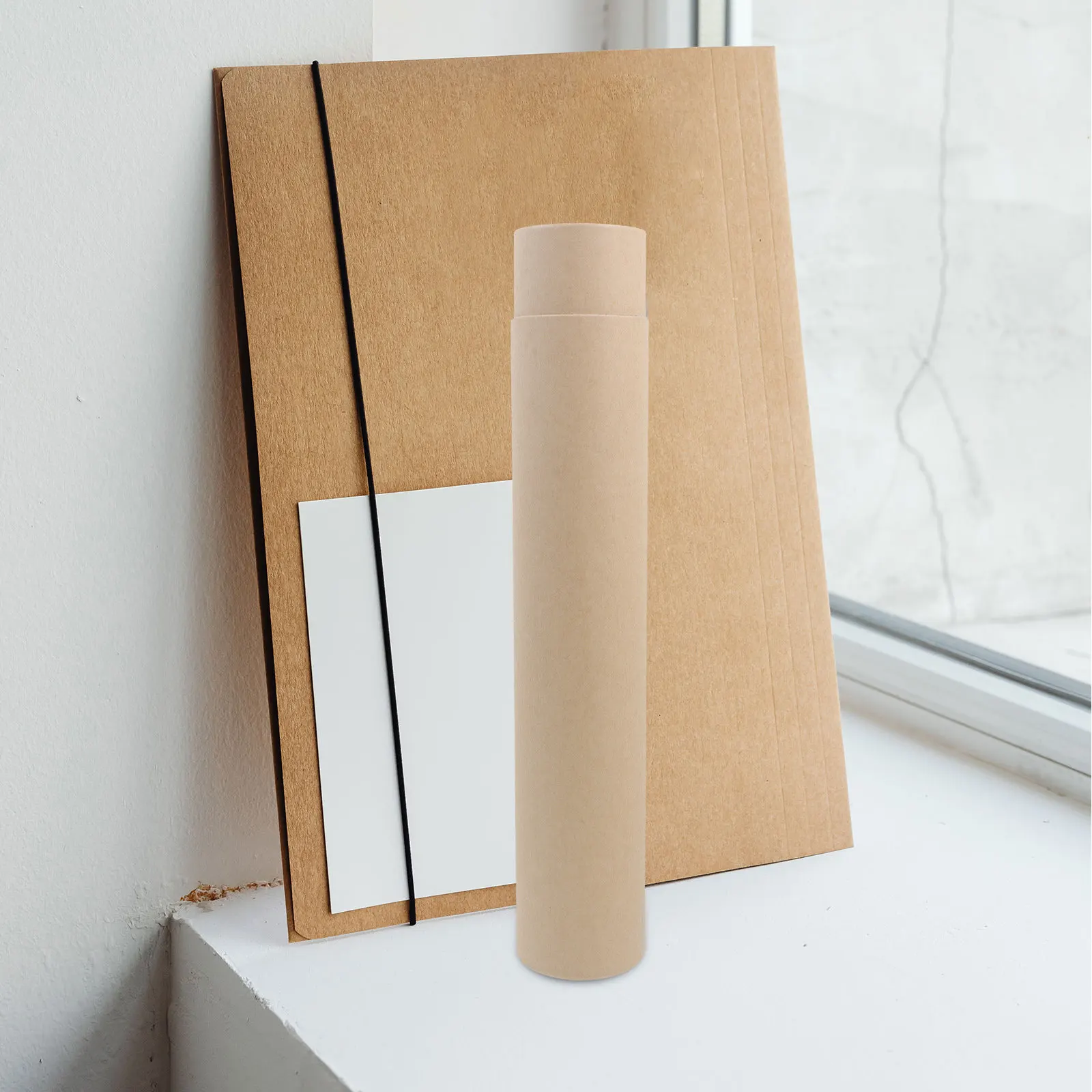확장 가능한 스크롤 보관 튜브 6Cm 직경 스타일 종이 서예 롤 박스 그림 스크롤 홀더 포스터 보관
