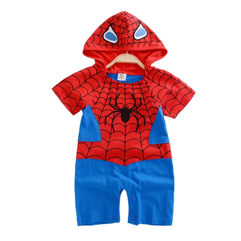 Baby Bodysuits classic Summer Spring Newborn Baby Boys Rompers Cartoon Spiderman Print Infant Girls Jumpsuits Cotton Hoodies Kid Outfits Bebe Clothes bulk baby bodysuits	