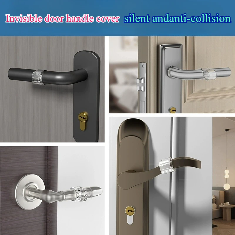 Door Stopper Punch-free Anti-collision Ring Door Handle Buffer Wall Anti-Collision Protected Pad Silencer Crash Pad Silicone door stopper silicone door stopper door stopper bumpers