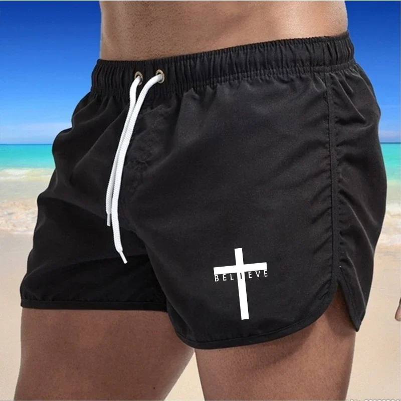 Mens Beach Shorts Summer Sports Running