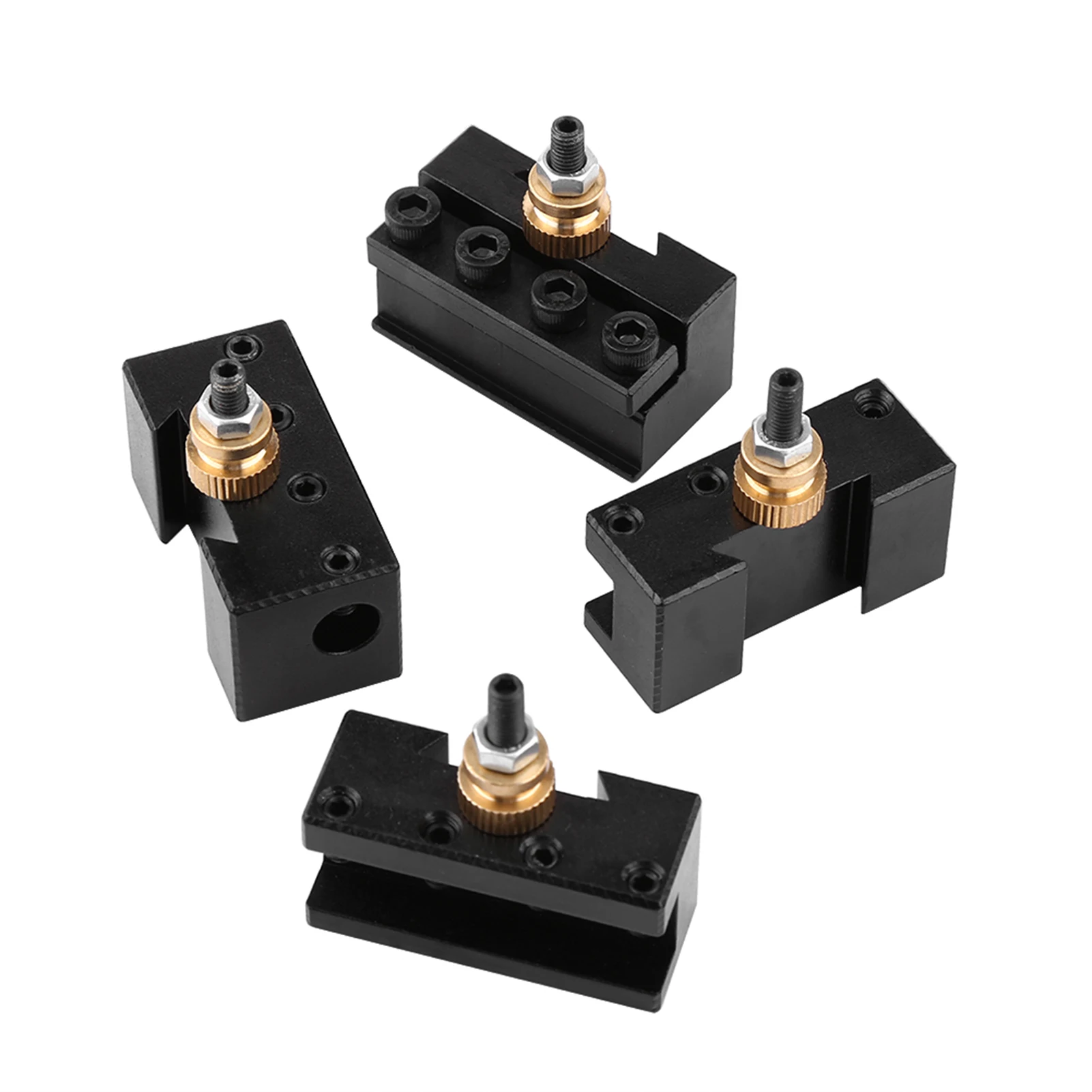 Lathe Tool Holder Set Lathe Tool Post Holder of Aluminum Alloy Mini Post and Kit lathe tool holder set