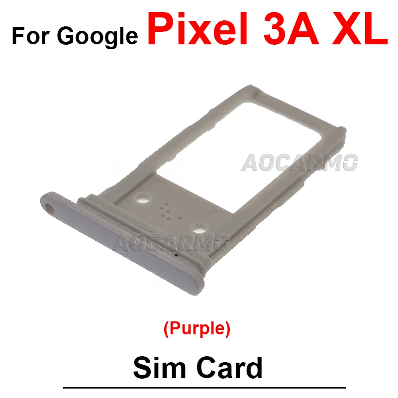 SIM Card Holder Tray Replacement - Black, White, Purple, Pink, Gold