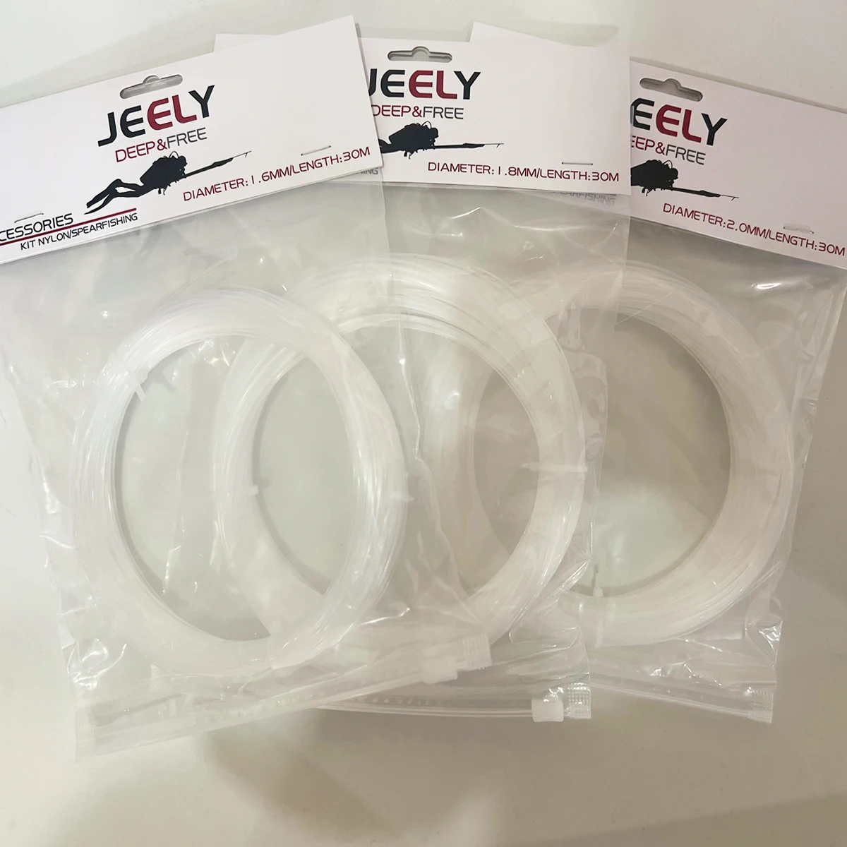 Durable Nylon Monofilament Fishing Line - 30M Hank Pack