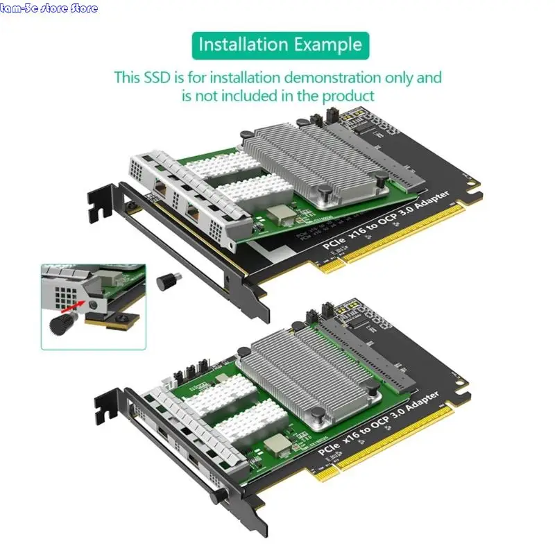 워크스테이션 D0UA용 유연한 OCP NIC3.0 PCIe 5.0 X16 네트워크 카드 어댑터