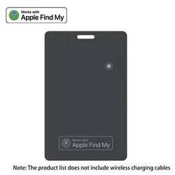Slim Rechargeable Wallet Tracker with Enhanced Location Precision (Black 1pack)