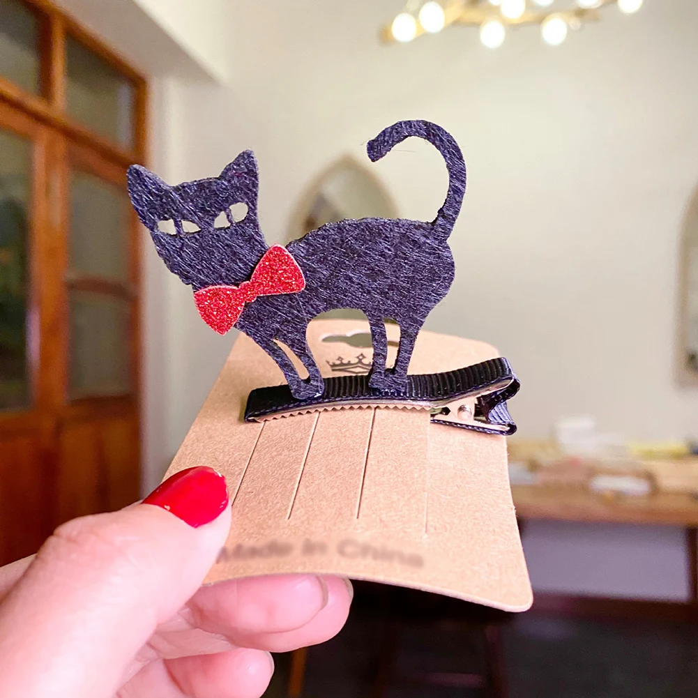 Neue Halloween Haarnadeln Kürbis Geister Fledermaus Elementare Haar Clips Für Kinder Cartoon Lustige Kinder Kopfbedeckungen Mode Pailletten Haarspangen – Detail 3