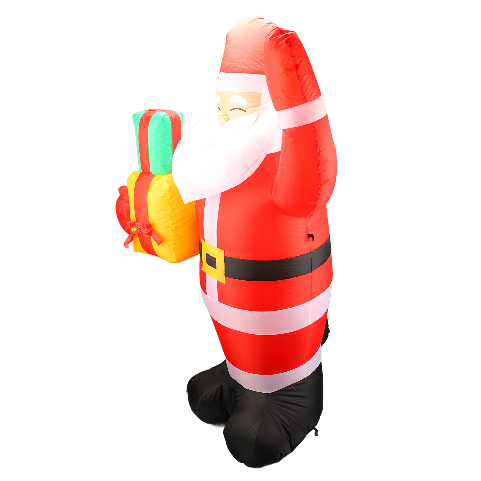 【New】4.92ft Inflatable Outdoor Santa Decoration with Built in LEDs for Holiday Yard Garden Blow Up Standing Santa