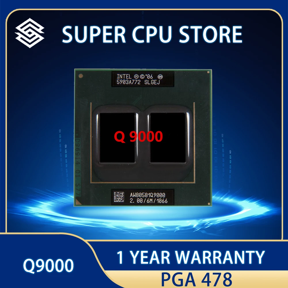 OriginalCentralProcessorLntelCoreQ9000200GHz6MQ9000Quad