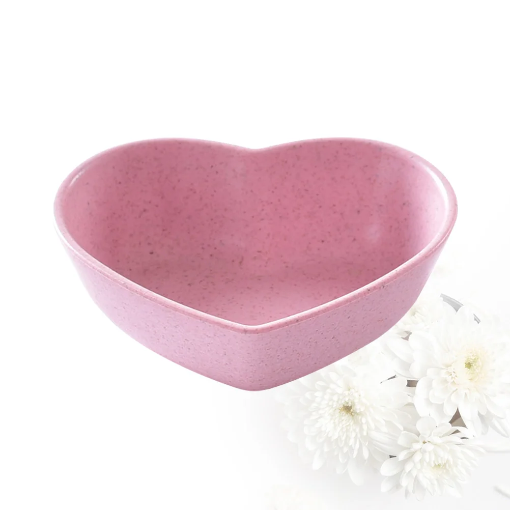 4 Pcs Sauce Dipping Bowls Appetizer Plates Condiment Dish Heart-shaped Tasting Dishes appetizer plates
