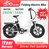 Folding Electric Bike 250W Ebike 36V 15Ah Electric Bicycle Foldable Bike for Man or Women Snow Bike Adult Bike 1