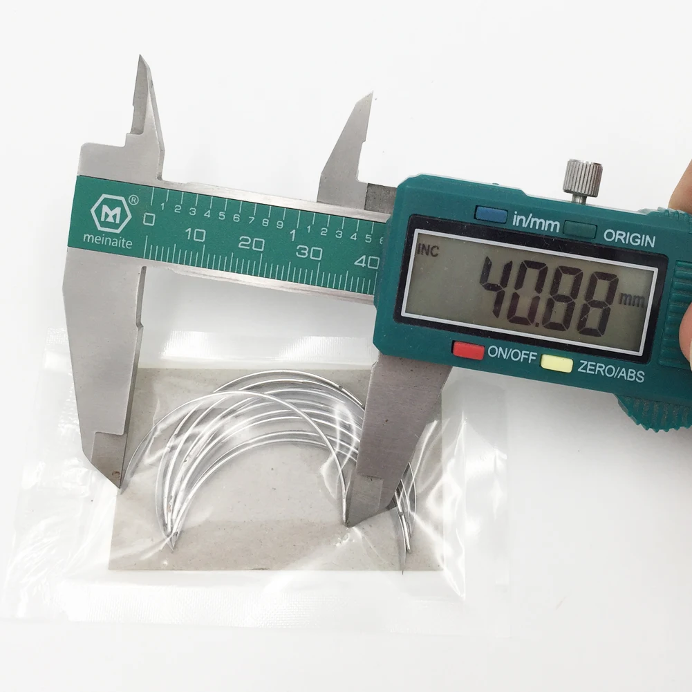 Fil de suture - ATYHAO - 12 pièces - Aiguille incurvée - Polypropylène