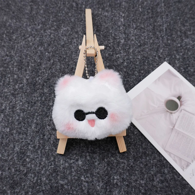 Anime Jujutsu Kaisen Keychain Satoru Gojo Cosplay Plush Doll Pendant Keyrings Accessories bead chain Key Chains Gifts anime keychain anime cosplay props