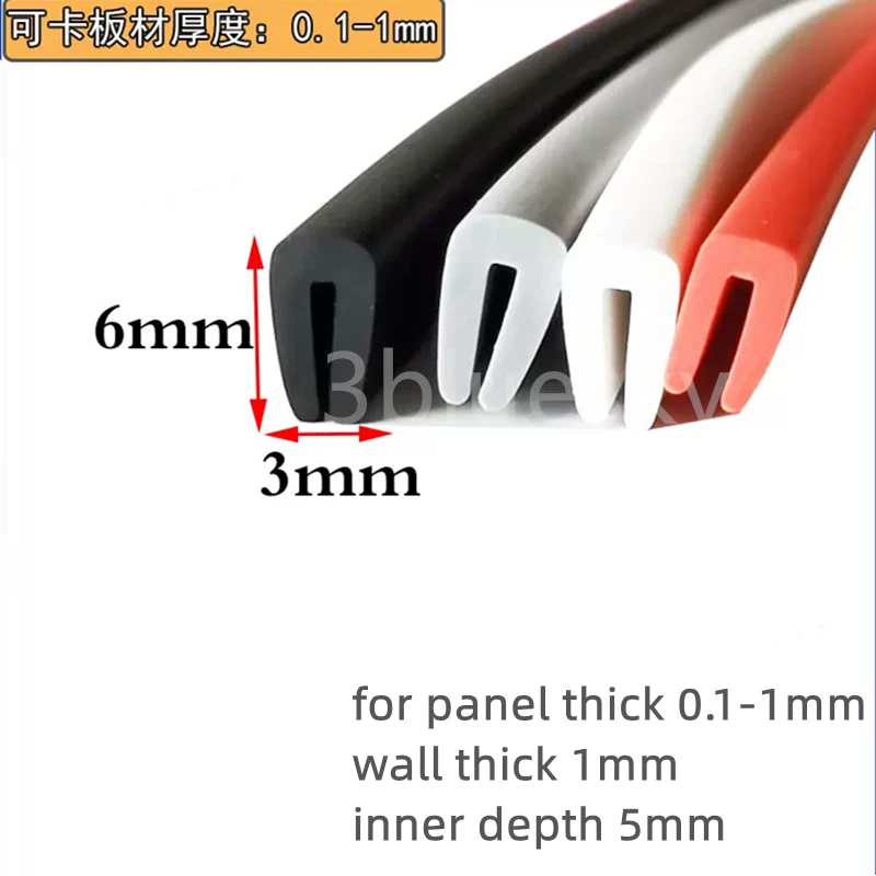 Selos de borracha para vidro, 3M, borda
