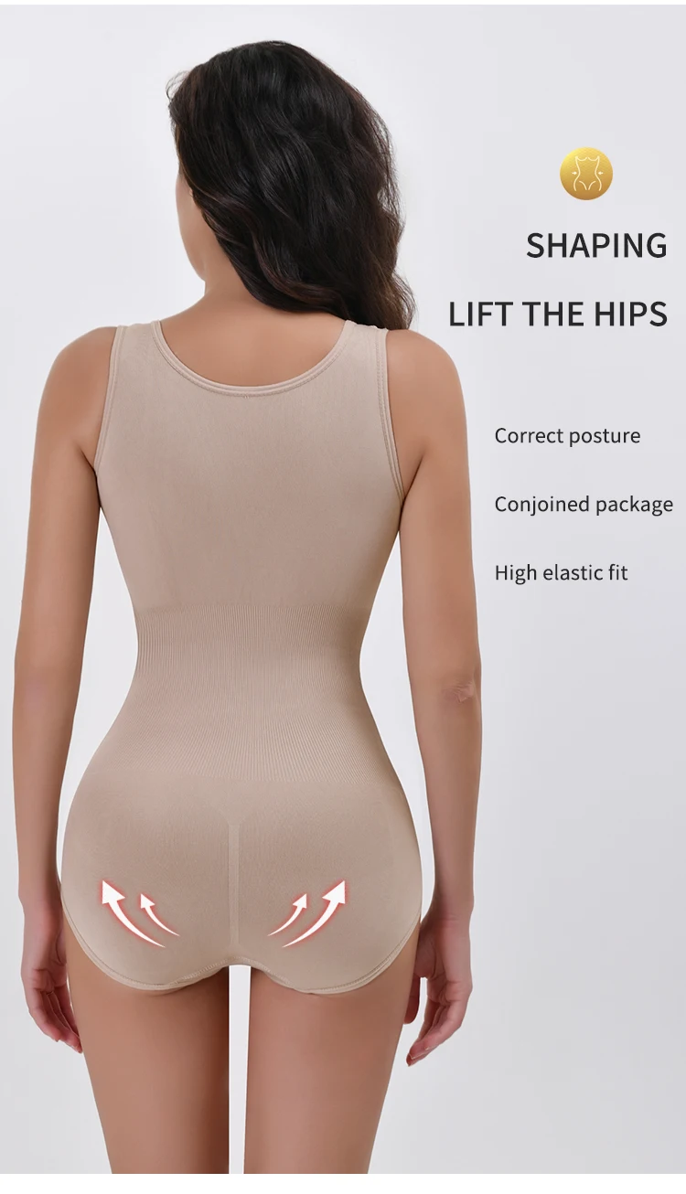 Body gainant avec fermeture éclair et gainage ventre plat corset_voghion.com