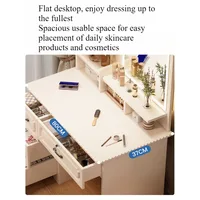 dressing table Small apartment with mirror storage storage makeup integrated table Modern simple European masterbedroomdressing 5
