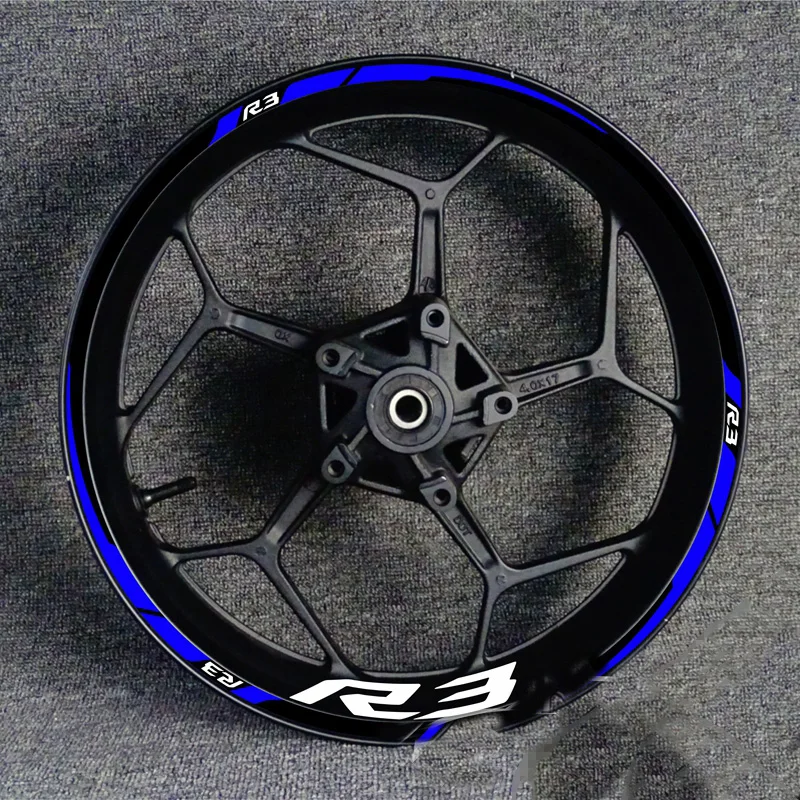 

Для мотоцикла Yamaha R1 R3 R6 Ступица колеса модифицированный нож кольцо стальное кольцо отражающая Водонепроницаемая Наклейка Yamaha