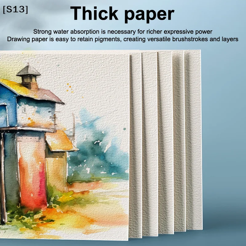 정사각형/원형 300G 25매 전문 수채화 용지 엽서 그림 그리기 학교 그림 용품[S13]