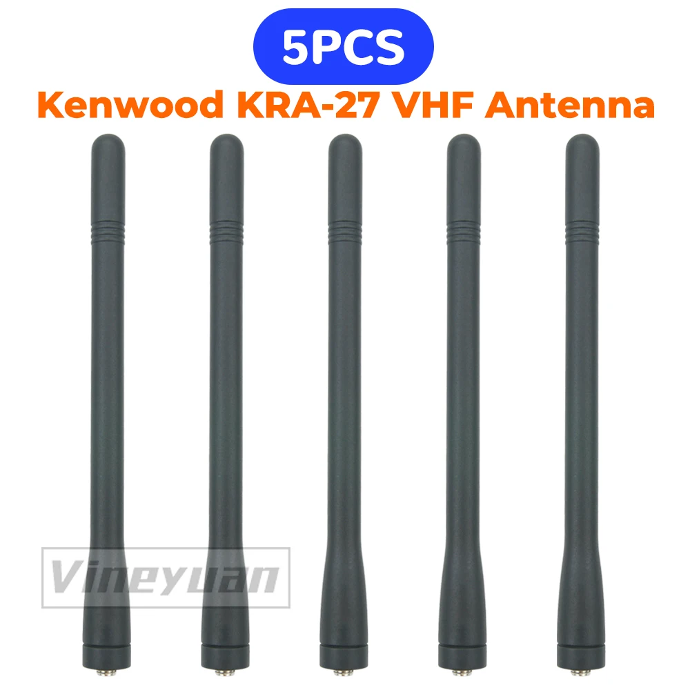 5Pcs Kenwood Kra-27 Antenna Elicoidale Vhf Per Kenwood Tk2140 Tk2160 Tk2170 Tk2307 Tk5210 Antenna Vhf Radio Portatile