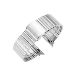 Premium Stainless Steel Metal Bracelet for 42 44 45 46 49mm (Silver)