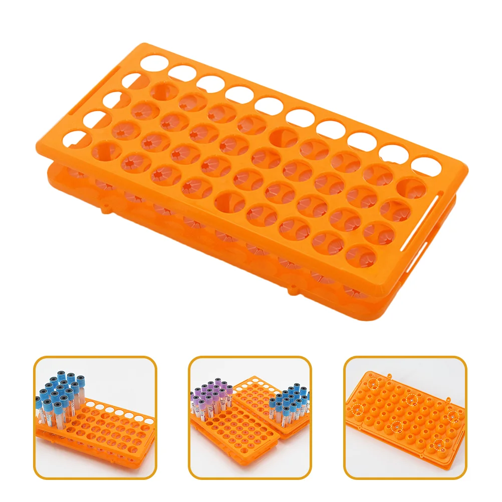 

Test Tube Holder Vial Shot Glasses Holder Rack 50-slot Tube Storage Organizer