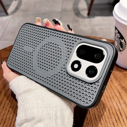 Magnetic Honeycomb Heat Dissipation Case with Wireless Charging Compatibility - OnePlus Ace 6 (Gray SS SRCC)