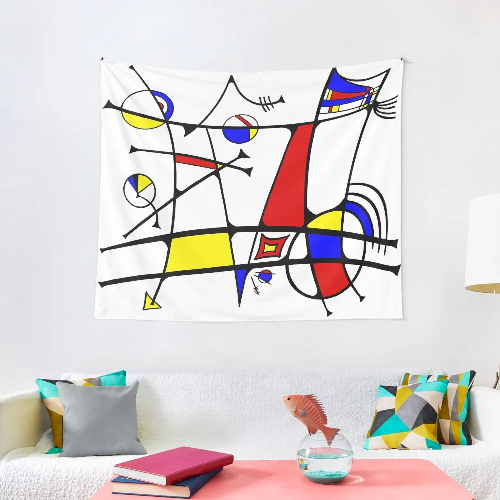 

Miro-inspired Abstract Tapestry Christmas Decoration Room Decor Aesthetic