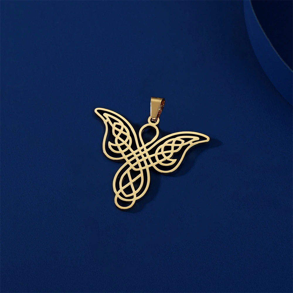 5 teile/los irischen Edelstahl keltischen Knoten Charms Großhandel Amulett Anhänger Zubehör für DIY Halskette Schmuck Herstellung Lieferungen – Detail 7