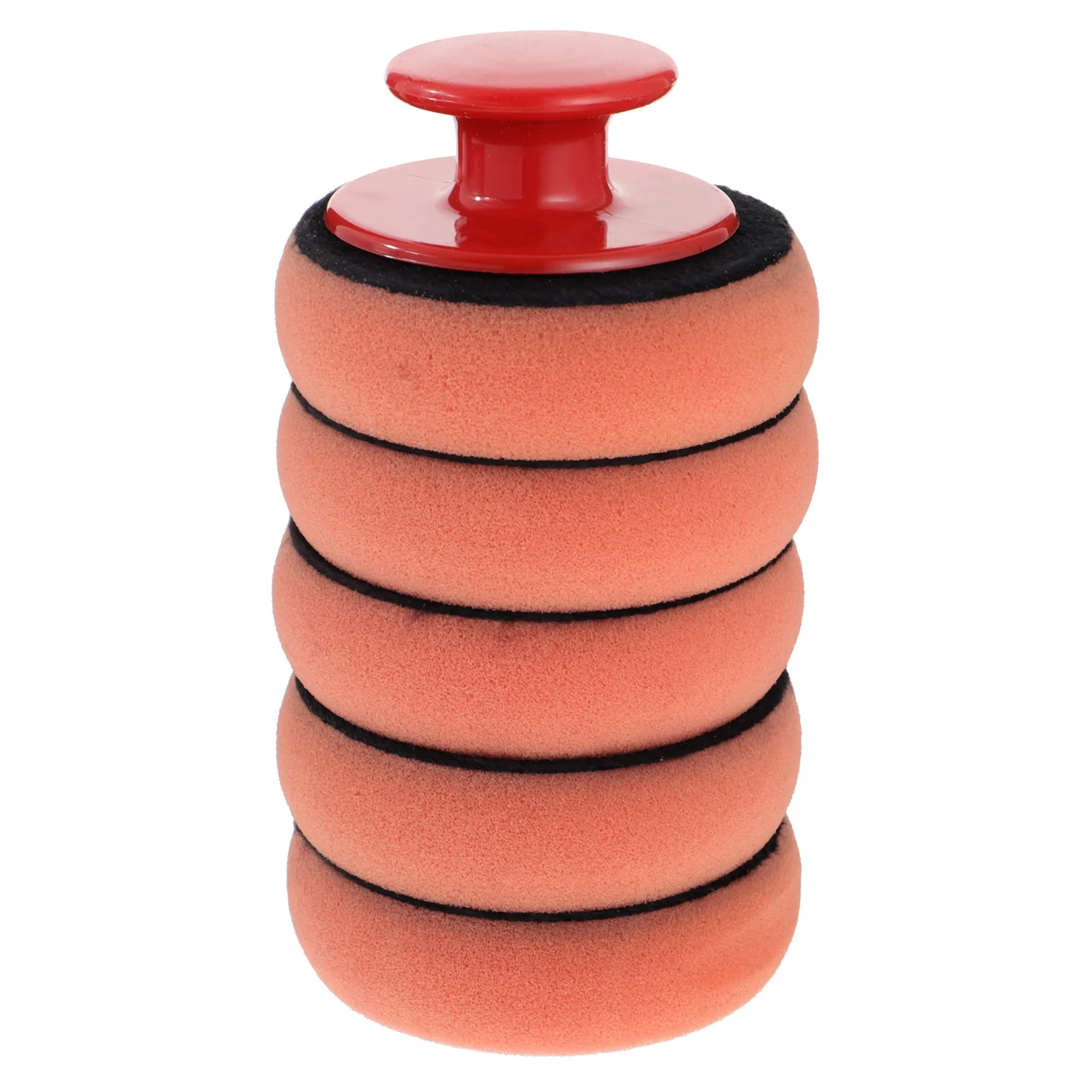 

5 Pcs Polishing Tool Car Wax Applicator Pads Buffing Sponge Cars Polisher Waxing with Handle Abs Cleaning Sponges